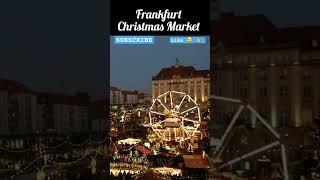 Frankfurt Christmas Market   Germany     #shorts #christmasmarkets