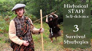 Historical Walking STAFF Self-defence - 3 Beginner Survival Strategies