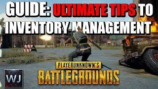 GUIDE: How to PROPERLY manage your inventory in PLAYERUNKNOWN's BATTLEGROUNDS (PUBG)
