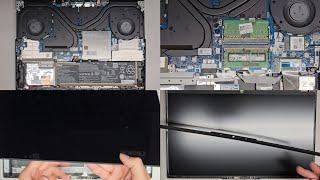 Lenovo Legion 5 15ACH6H Disassembly RAM SSD Hard Drive Upgrade Battery LCD Screen Replacement Repair