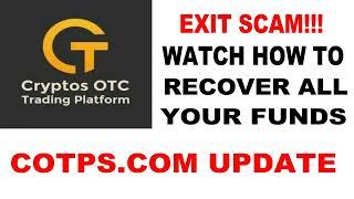 COTPS COM exit scam, wıthdrawal update, how to recover your money from the website instantly