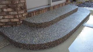 Pouring EXPOSED AGG Round steps (Secret Dr Pepper method)