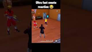 Ultra Fast Emote Reaction  #shorts #freefire #nonstopgaming