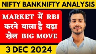 NIFTY PREDICTION FOR TOMORROW & BANKNIFTY ANALYSIS FOR 3 DECEMBER 2024 | MARKET ANALYSIS  TOMORROW