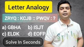 Letter Analogy Tricks | Reasoning Tricks | Maths Tricks | imran sir maths