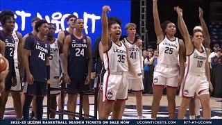 Azzi Fudd Puts On A CLINIC In UConn Huskies 3 Point Shooting Contest With Both Men's & Women's Teams