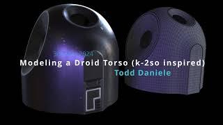 3ds Max 2024 Droid Modeling with Boolean and Retopology Modifiers