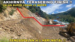 FIX ‼️Pengaspalan H-1 Hari Natal‼️ Terasering Finish‼️Jalan Super Lebar 15 Meter‼️