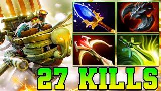 27 Kills + 2x Ultra Kills Gyrocopter Dota 2 Safelane Carry Build Guide Pro Gameplay Build 7.37