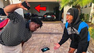 DESTROYING MY FRIENDS PHONE AND SURPRISING HIM WITH A BRAND NEW IPHONE 11!!!!