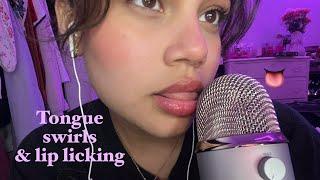 ASMR| INTENSE tongue swirls & lip licking