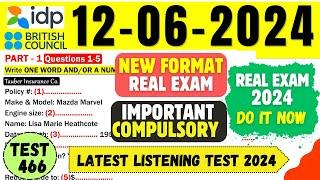 IELTS Listening Practice Test 2024 with Answers | 12.06.2024 | Test No - 466