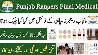 Punjab Rangers Medical Test / Punjab Rangers Sipahi Medical Test / Medical Test Date