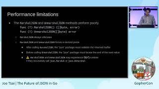 The Future of JSON in Go - Joe Tsai