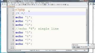 PHP : Single Line Comment & Multiline Comments