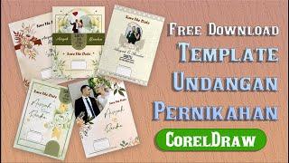 Template undangan pernikahan CDR (CorelDraw) FREE DOWNLOAD File (Part10)