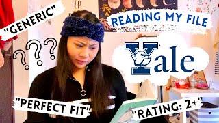 Viewing My College Admissions File! Finding out why my Yale officers accepted me