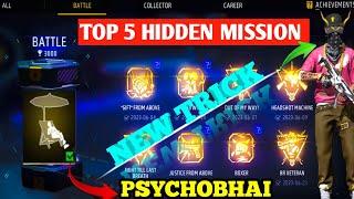 500+ Points FREE! New hidden achievement mission free fire explain by 'psychobhai'.