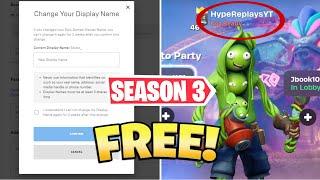 How to CHANGE YOUR FORTNITE NAME! (Season 3)