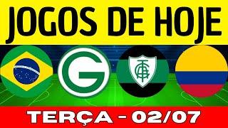JOGOS DE HOJE | BRASILEIRÃO 2024 | TERÇA-FEIRA 02/07/2024 | JOGOS DE HOJE CAMPEONATO BRASILEIRO 2024