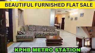 real estate | fully furnished 3 bhk flat for sale in hyderabad Kukatpally | 1480 sft | resale flat