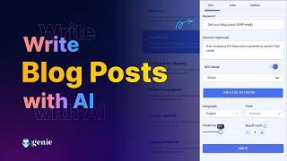 Blog Wizard || GetGenie AI || Write Blog Posts Faster than Ever with AI Magic