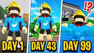 100 DAYS of FLOODING in Roblox BROOKHAVEN RP!!