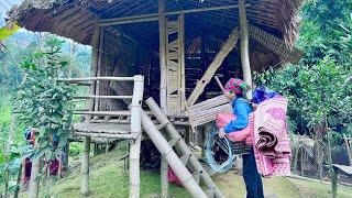 From an abandoned old house, a young woman alone creates her cozy home