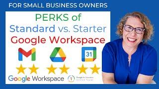 Perks of Standard vs Starter Google Workspace | SIX PERKS - in Gmail, Drive, and Calendar