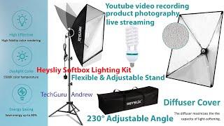 Heysliy Professional Photography Softbox Lighting Kit REVIEW