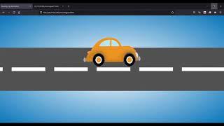 Moving car animation html css design #car #moving #animation #move #trend #viral #top