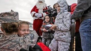 Santa delivers military mom home early for Christmas