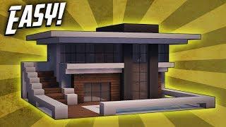 Minecraft: How To Build A Small Modern House Tutorial (#9)