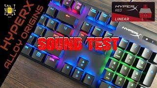 HyperX Alloy Origins | Red Switch | Sound Test