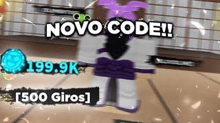 (160K RC + 500 SPINS) NOVO CÓDIGO SHINDO LIFE!