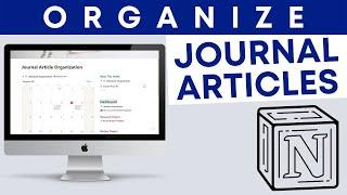 How to Organize Research Articles Using Notion | Maintain your journal articles to read