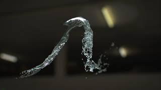 Houdini Liquid Flow  Particles Water #houdinifx #liquid