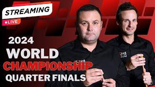 LIVE:David Gilbert vs Stephen Maguire Quarter Final Cazoo World Championship Snooker 2024 score