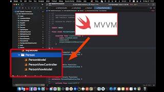 Generate MVVM Files template in 1 click in XCode (Model+ViewController+ViewModel)