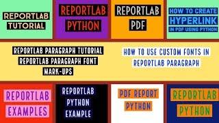 REPORTLAB|REPORTLAB PYTHON TUTORIAL|How To Create Reportlab Paragraph with Custom Font|PART:21