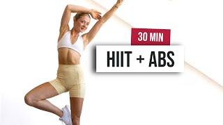 30 MIN CALORIE KILLER HIIT & ABS Workout - No Equipment - Full Body Home Workout