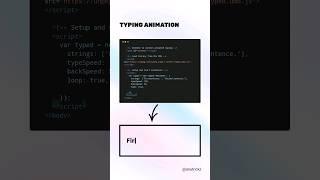 Create an Animated text Typing Effect using typed.js #coding