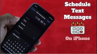 How to Schedule Text Messages on iPhone!