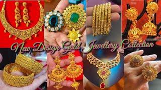 New Design Gold Jewellery Collection #goldearrings #necklace #goldjewellery #ring @mramchiary732