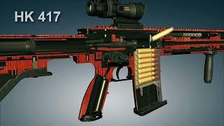 Heckler & Koch HK417 Marksman Rifle. How it works | 3dGun