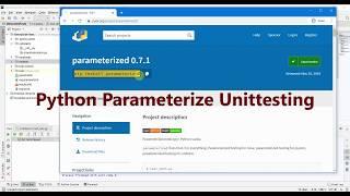 Python Unittesting: Parameterized Testing With Parameterized lib