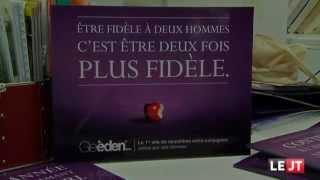 Les affiches Gleeden (Agence Melville) au JT de Canal + (26-02-2012)