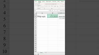 Nhập ngày tháng trên excel theo tiêu chuẩn Việt Nam #excel #phandongexcel