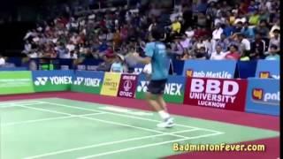 Crazy Defense by Parupalli Kashyap vs Lee Chong Wei - India Open 2014