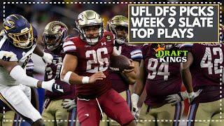 Week 9 UFL DFS Picks: Use These Players In Your DraftKings Lineups